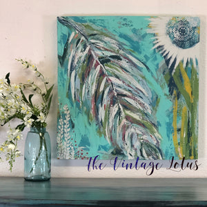 Original Intuitive art "Light as a Feather"