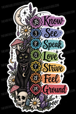 Chakra Vinyl Sticker