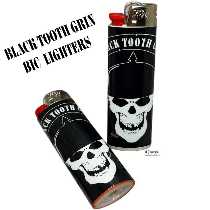 Black Tooth Grin Bic Classic Maxi Lighter