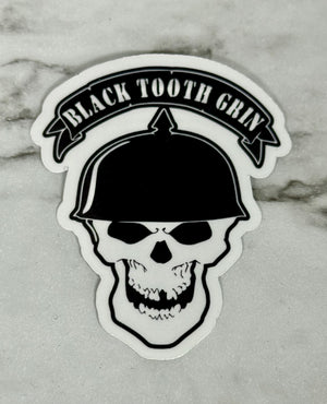 Black Tooth Grin Vinyl Sticker