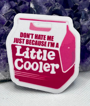 “Don’t hate me just because I’m a little cooler” Vinyl Sticker