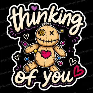 “Thinking Of You” Vinyl Sticker