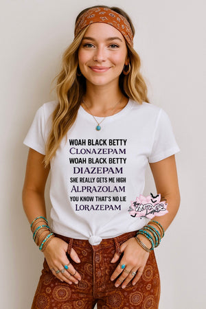 Black Betty Song Joke Unisex Soft Thin Basic Tee