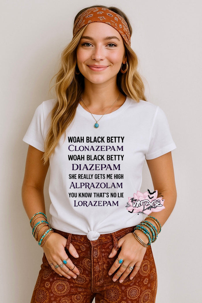 Black Betty Song Joke Unisex Soft Thin Basic Tee