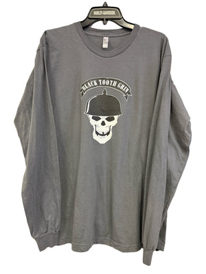 Black Tooth Grin Gray Long Sleeve Tee