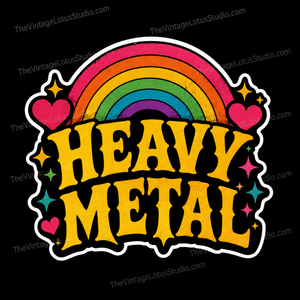 “Heavy Metal” Vinyl Sticker