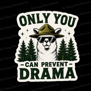 “Only You Can Prevent Drama” Vinyl Sticker