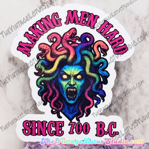 Medusa “Making men hard since 700 BC” Vinyl Sticker