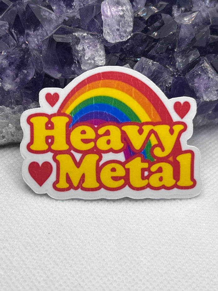Heavy State Sticker “Heavy Metal” Vinyl Sticker – THE VINTAGE LOTUS