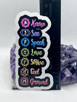 Chakra Vinyl Sticker