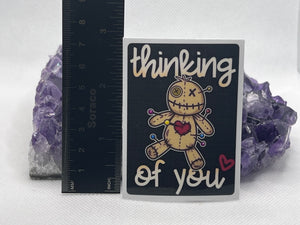 “Thinking of you” Vinyl Sticker