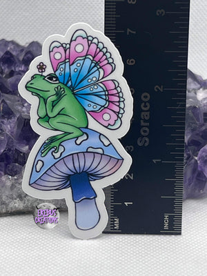 Pondering Froggy Fairy Sticker