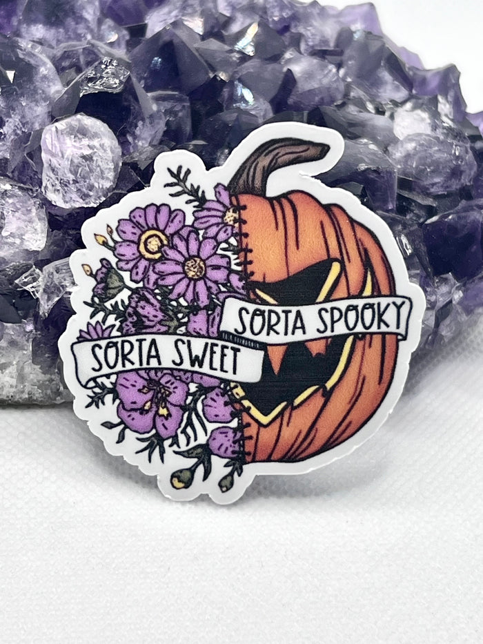 “Sorta of sweet, sorta spooky” Vinyl Sticker