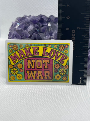 “Make love not war” Vinyl Sticker