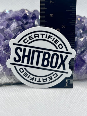 “Certified shit box” Vinyl Sticker