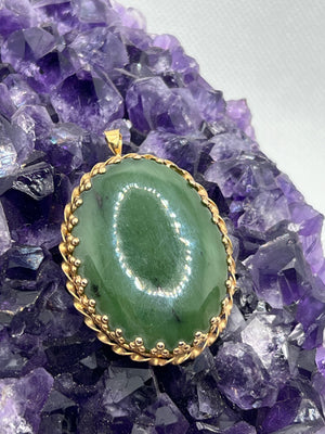 Vintage Agate Pendant or Pin