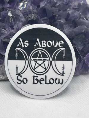 “As above so below” Vinyl Sticker