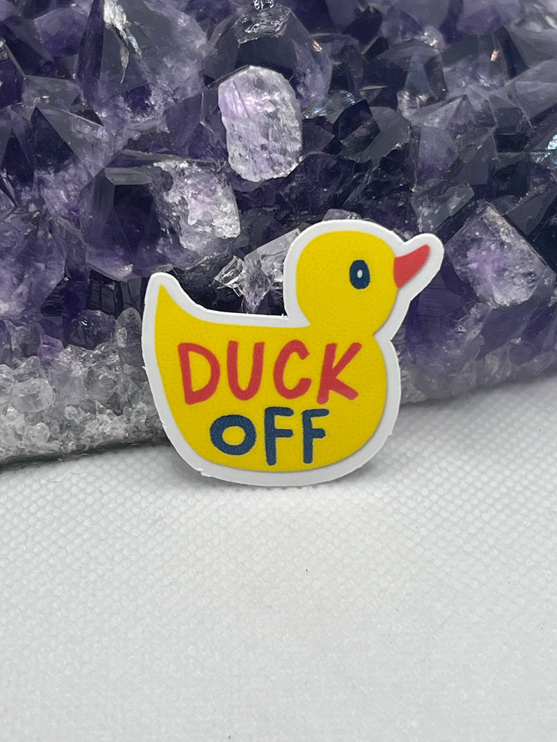 “Duck Off” Vinyl Sticker – THE VINTAGE LOTUS