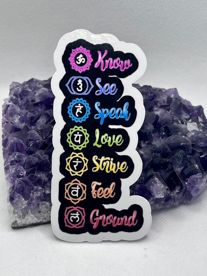 Chakra Vinyl Sticker