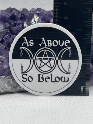 “As above so below” Vinyl Sticker