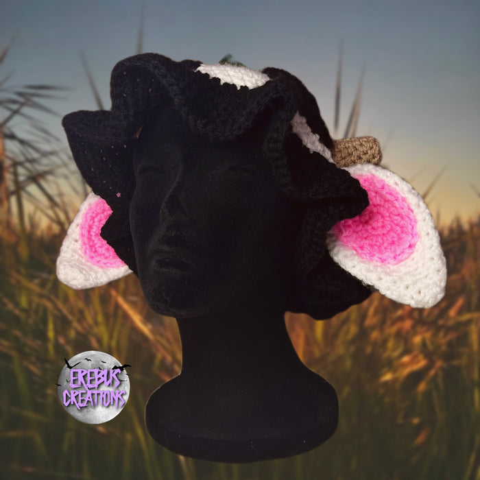 Cow Crochet Hat