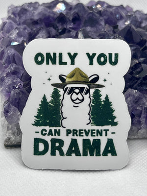 “Only you can prevent drama” Vinyl Sticker