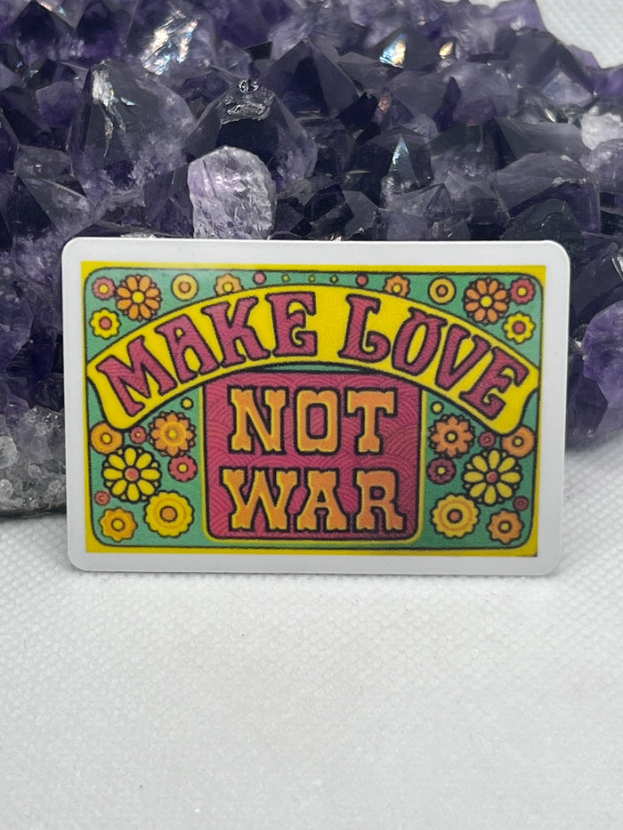 “Make love not war” Vinyl Sticker