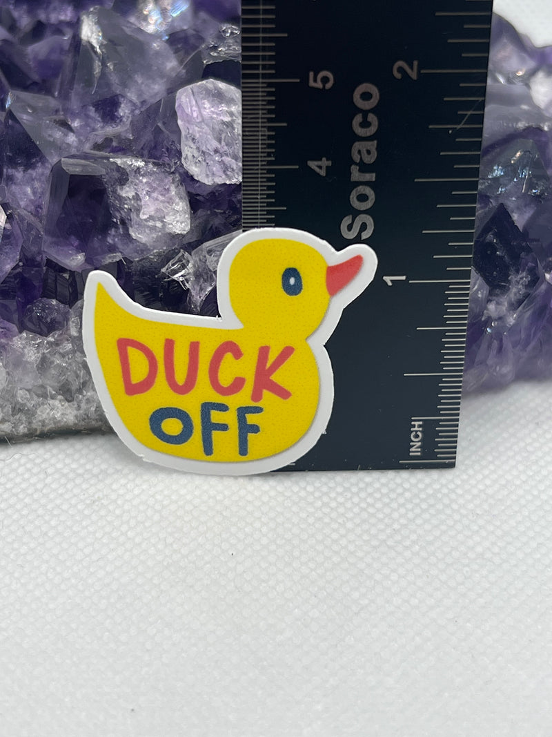 “Duck Off” Vinyl Sticker – THE VINTAGE LOTUS