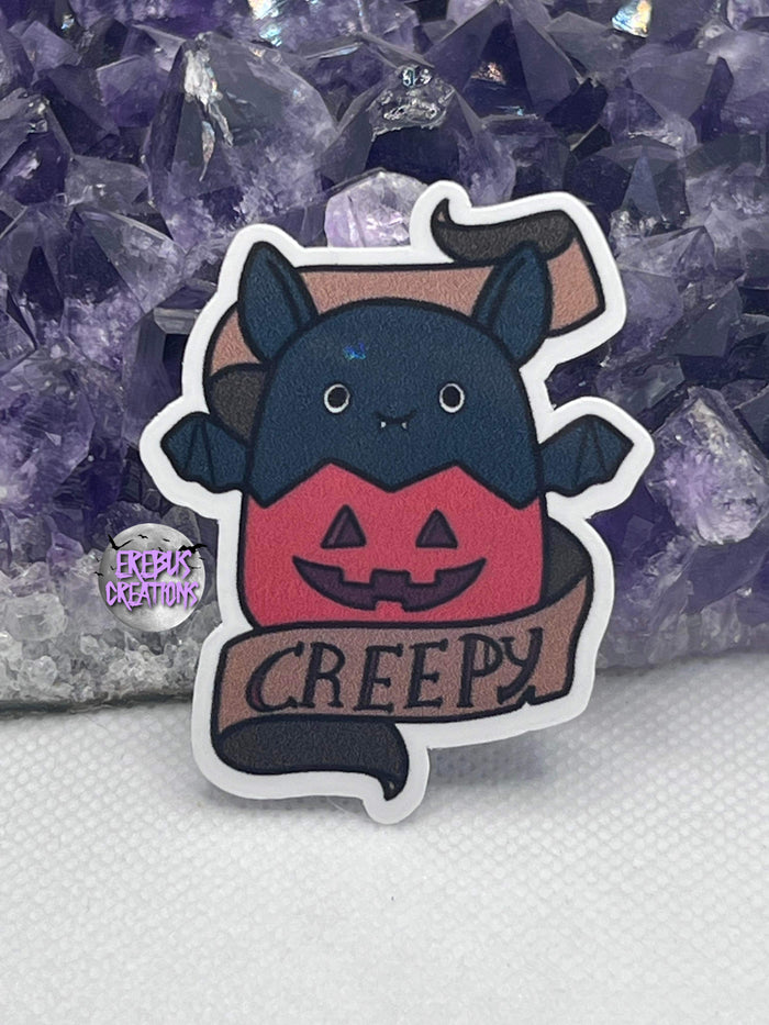Creepy Bat Plush Sticker
