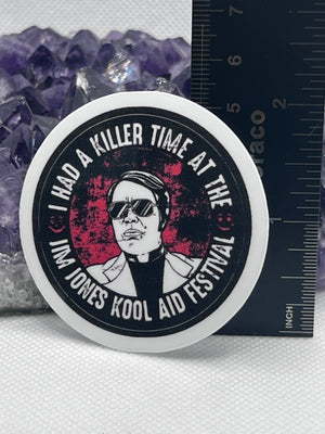 Jim Jones Vinyl Sticker