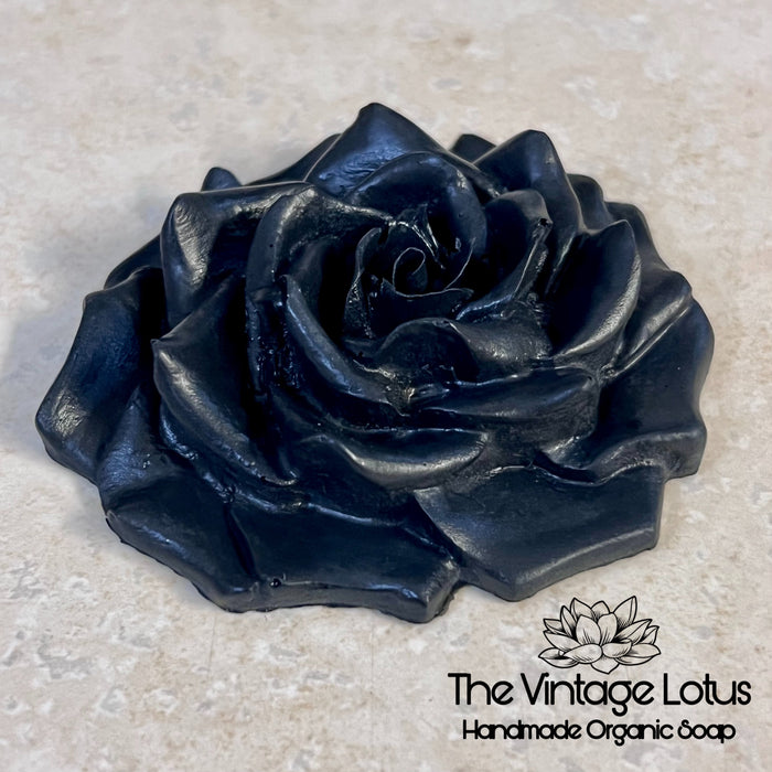 Handcrafted Organic Black Rose Charcoal Face Soap