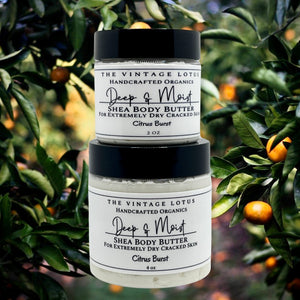 "Deep & Moist" Organic Shea Body Butter Lotion For Dry & Cracked Skin