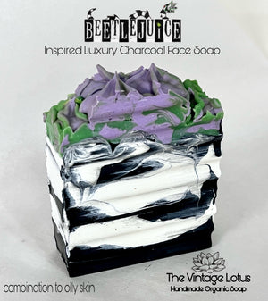 Beetlejuice Inspired Luxury Charcoal Face Soap