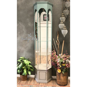 Beautiful Lighted Mirrored Curio