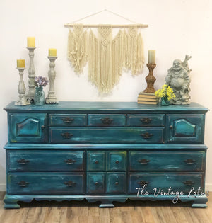 Beautiful Vintage Boho Buffet or Dresser