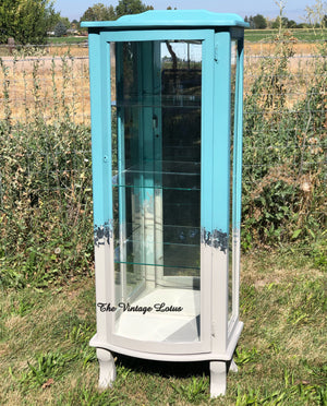 Custom Lighted Curio Display Cabinet