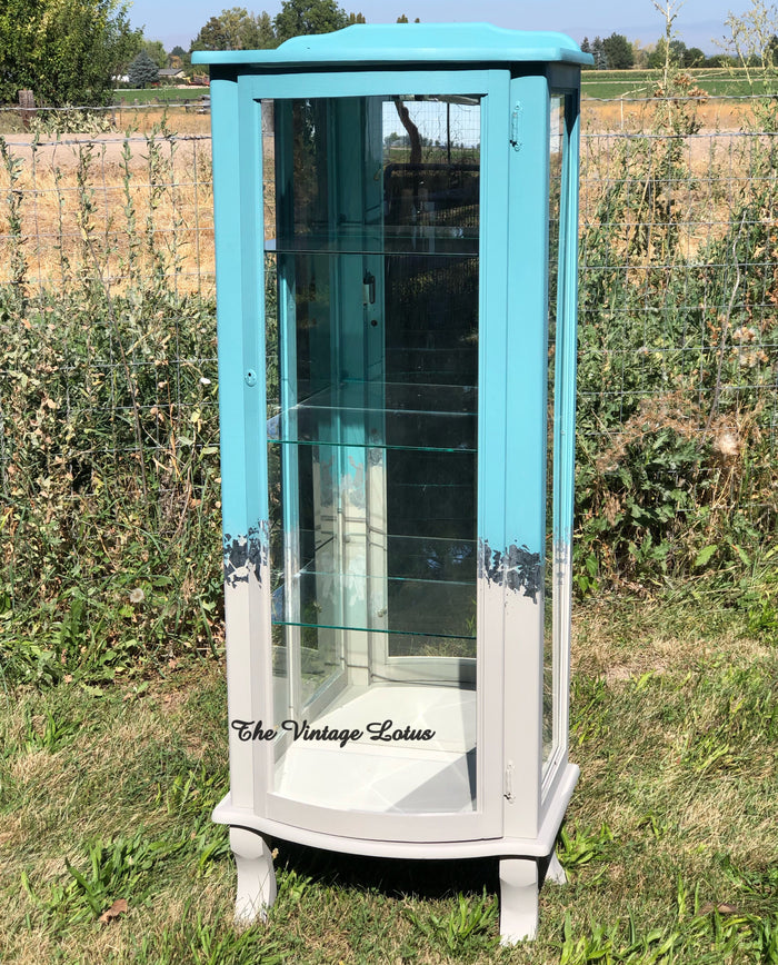 Custom Lighted Curio Display Cabinet