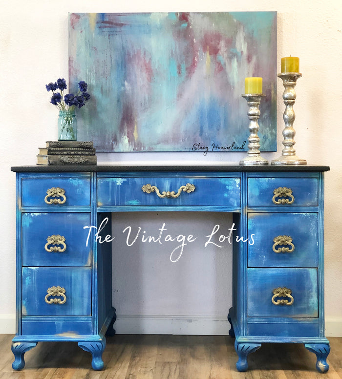 Boho Farmhouse Desk / Vanity