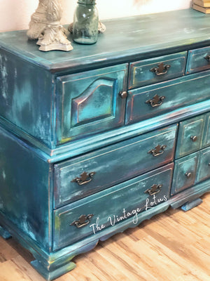 Beautiful Vintage Boho Buffet or Dresser