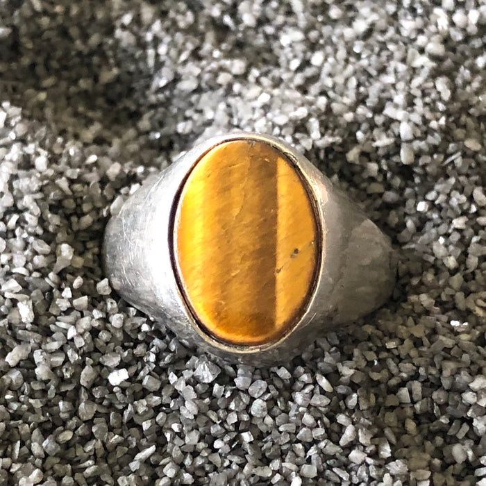 Vintage Tiger Eye Sterling Ring