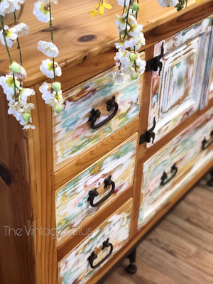 Custom Rustic BoHo Farmhouse Buffet Consul