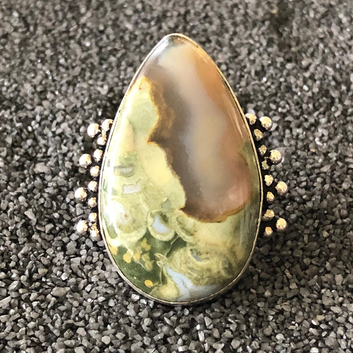 Sterling Agate Ring