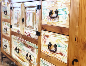 Custom Rustic BoHo Farmhouse Buffet Consul